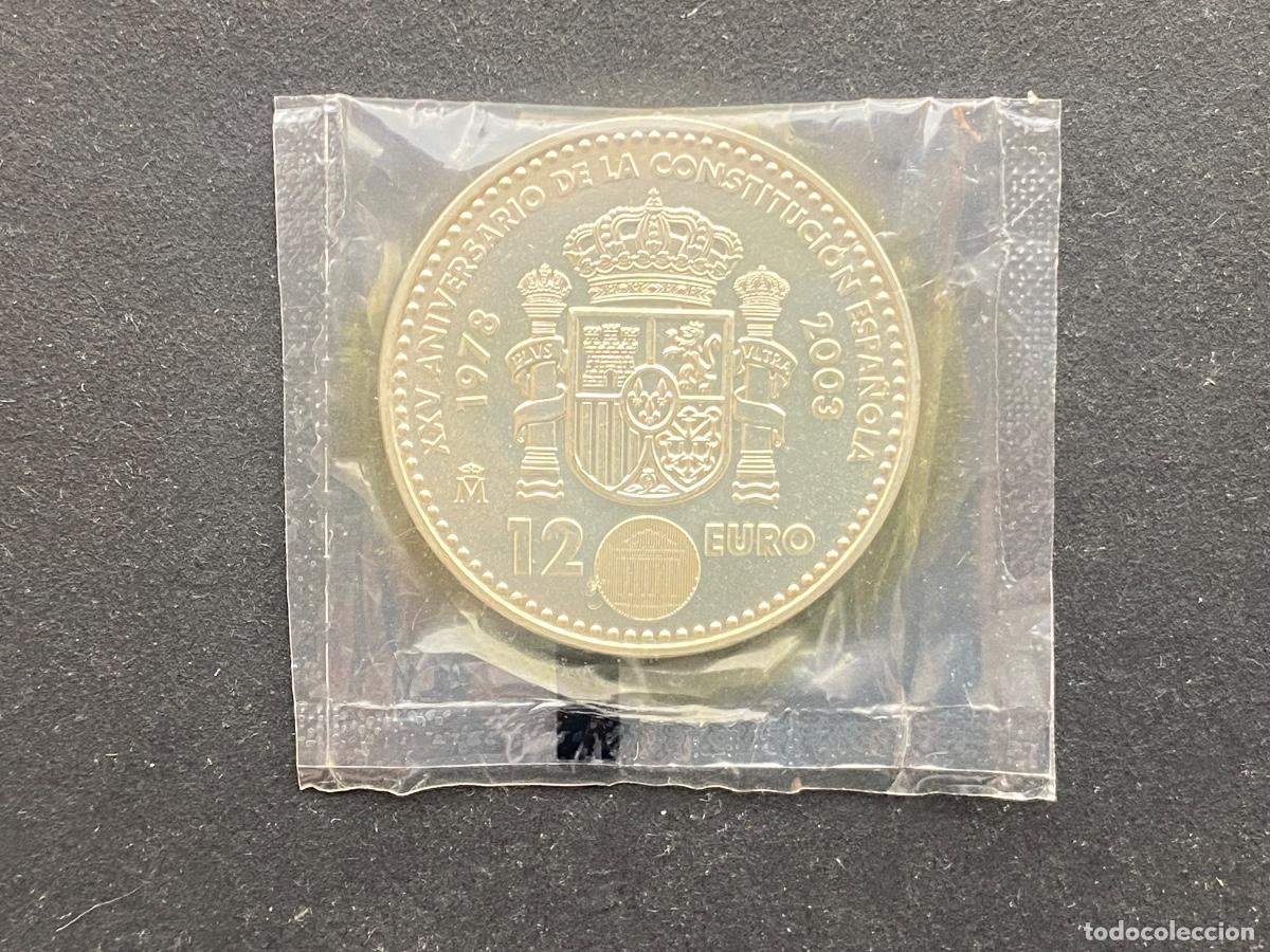 Monedas Juan Carlos I: Moneda de plata de 12 euros Aniversario de la Constituci&oacute;n Espa&ntilde;ola