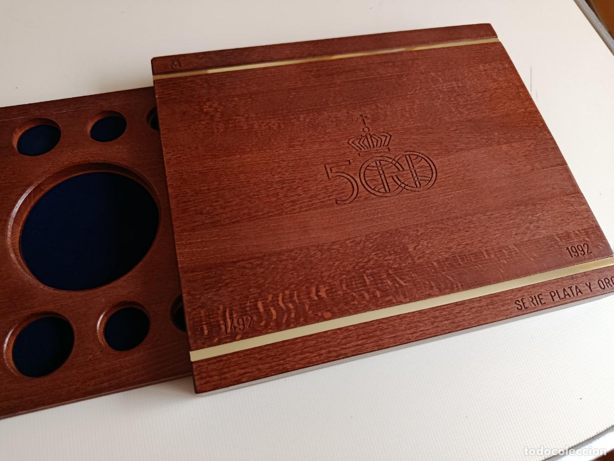 Monedas Juan Carlos I: ESTUCHE VACIO PARA LA SERIE DEL QUINTO V CENTENARIO DESCUBRIMIENTO AMERICA 1992 - SERIE ORO PLATA