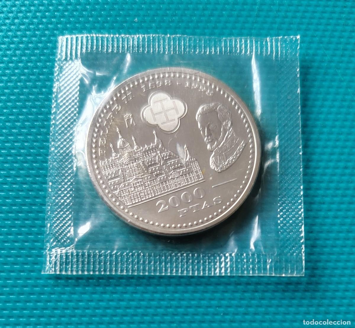 Monedas Juan Carlos I: MONEDA DE ESPA&Ntilde;A - 2000 PESETAS DE PLATA DEL A&Ntilde;O 1998 SC - EN SU BLISTER - 3001DRH