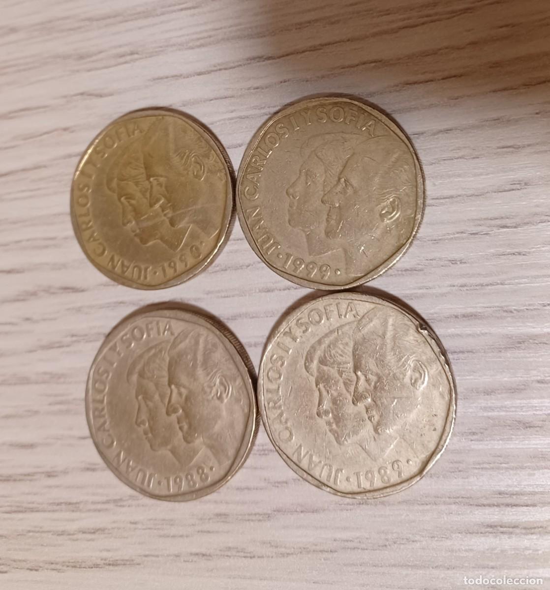 Monedas Juan Carlos I: 4 monedas de 500 pesetas