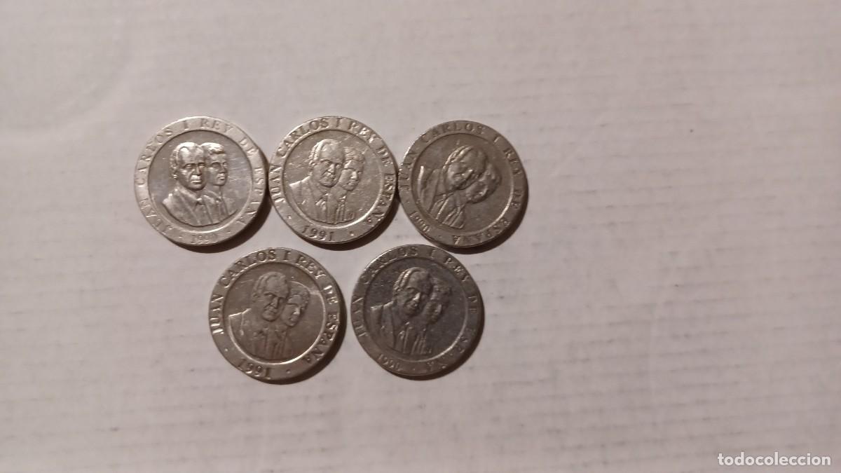 Monedas Juan Carlos I: 5 monedas de 200 pesetas