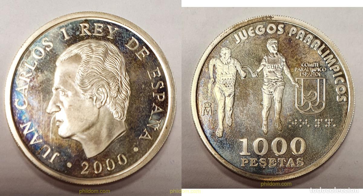 Monedas Juan Carlos I: 12 ESPA&Ntilde;A 2000 JUEGOS PARALIMPICOS. ATLETISMO PARA CIEGOS