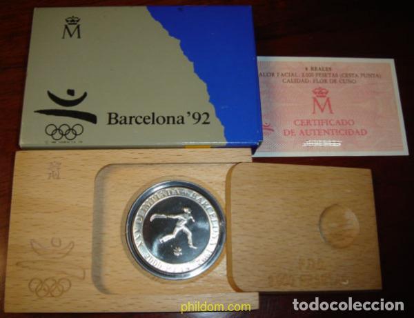Monedas Juan Carlos I: 746 ESPA&Ntilde;A 1990 2000 pesetas 1990 2&ordf; SERIE CESTA PUNTA OLIMPIADA BARCELONA 1992