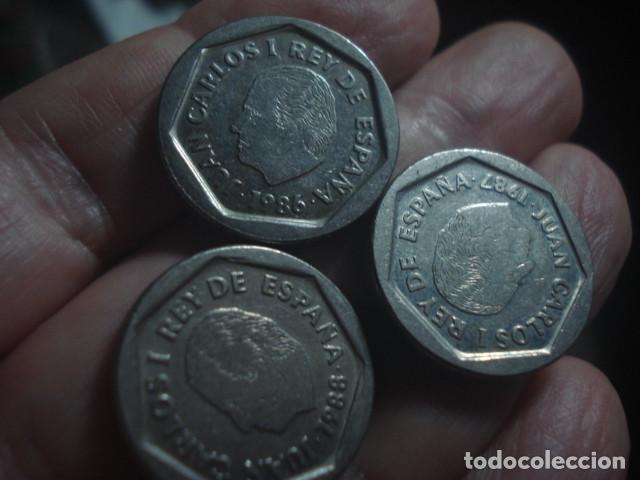 Monedas Juan Carlos I: ESPA&Ntilde;A - SERIE COMPLETA DE 3 MONEDAS DE 200 PESETAS 1986-87-88 MUY BELLAS