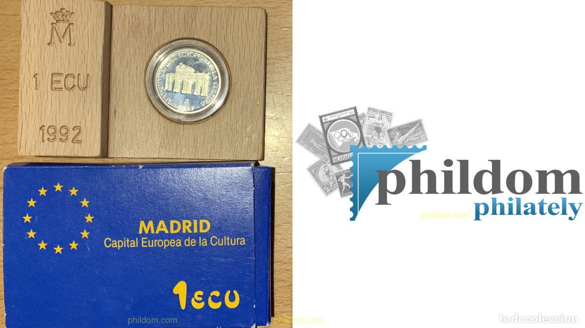 Monedas Juan Carlos I: 2261 ESPA&Ntilde;A 1992 1 ECU - MADRID CAPITAL EUROPEA DE LA CULTURA 1992