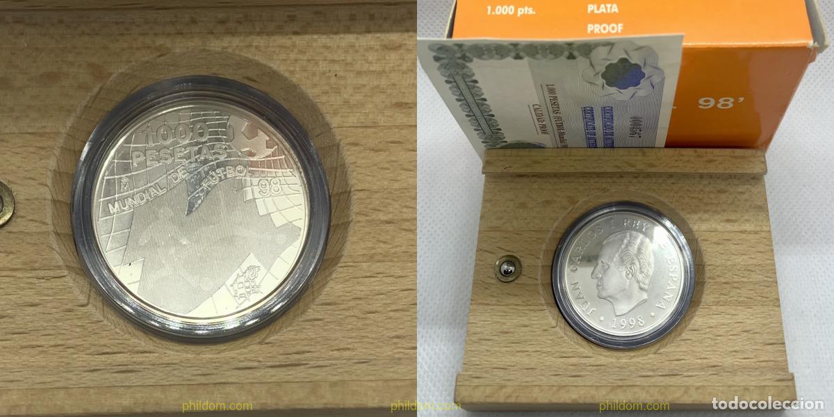 Monedas Juan Carlos I: 3171 ESPA&Ntilde;A 1998 1000 PESETAS MUNDIAL DE FUTBOL 1998