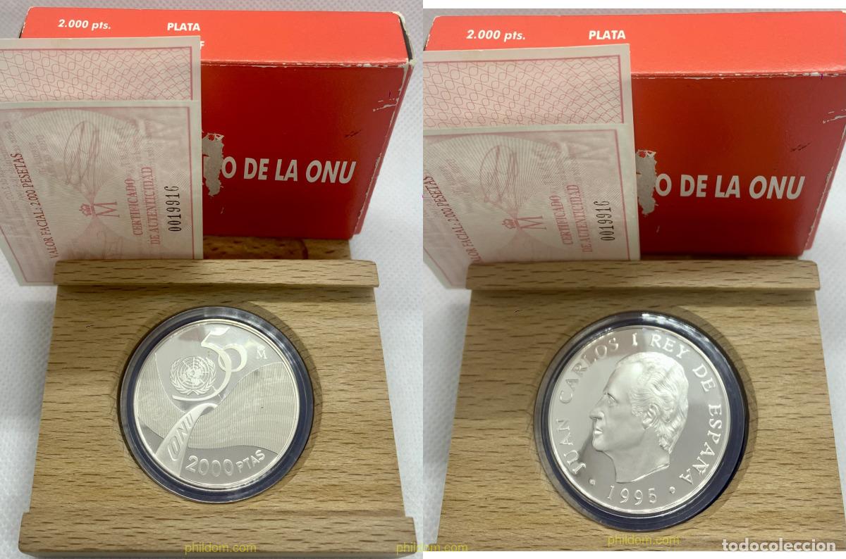 Monedas Juan Carlos I: 3170 ESPA&Ntilde;A 1995 50 Aniversario ONU 2000 pts 1995