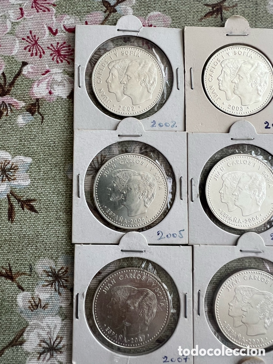 Monedas Juan Carlos I: Colecci&oacute;n monedas Plata COMPLETA!!! - Foto 2