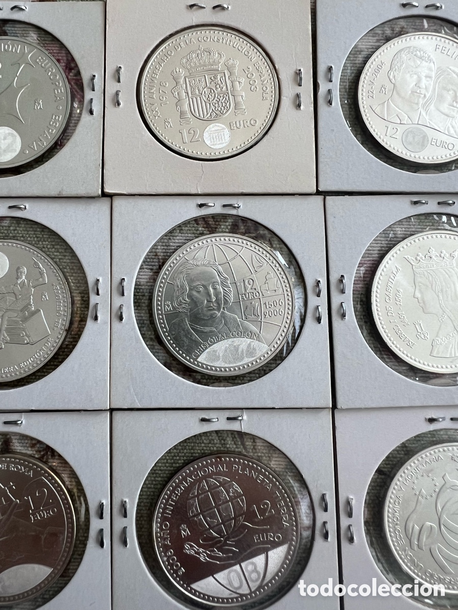 Monedas Juan Carlos I: Colecci&oacute;n monedas Plata COMPLETA!!! - Foto 17