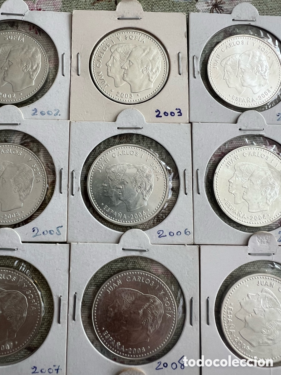 Monedas Juan Carlos I: Colecci&oacute;n monedas 12&euro; Plata COMPLETA!!!