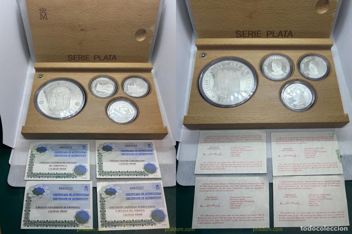 Monedas Juan Carlos I: 4368 ESPA&Ntilde;A 1999 A&Ntilde;O JUBILAR COMPOSTELANO 1999 PLATA