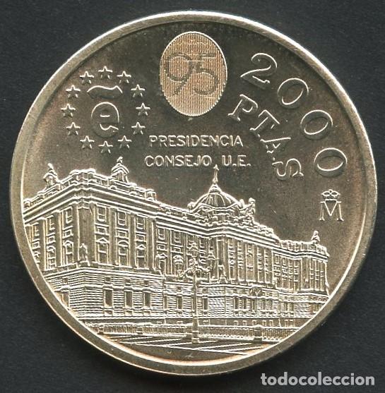 Monedas Juan Carlos I: MONEDA DE PLATA, PALACIO REAL, VALOR: 2000 PESETAS, 1995