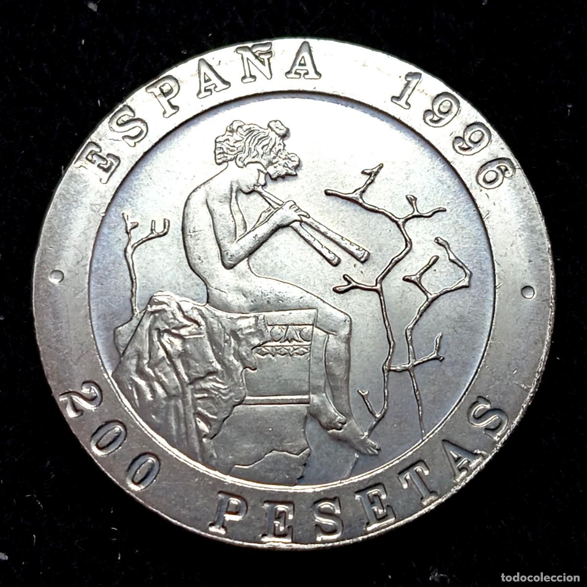 Monedas Juan Carlos I: ⚜️ BBD8 2. 200 pesetas 1996 sin circular