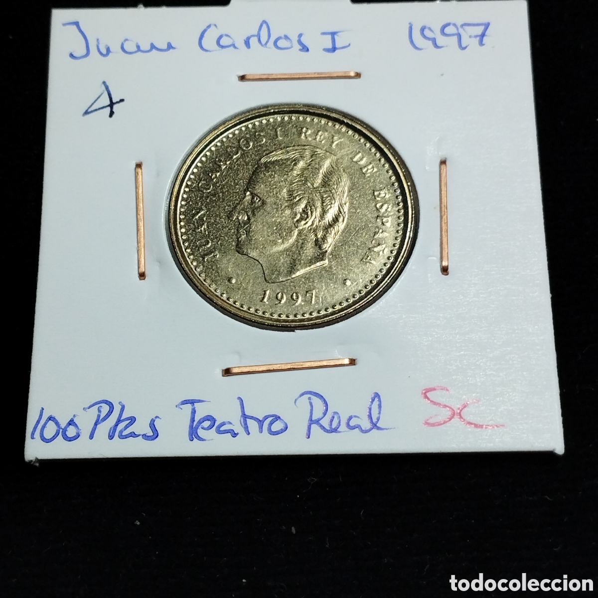 Monedas Juan Carlos I: Moneda 100 pesetas. 1997. Teatro Real. Juan Carlos l. SC
