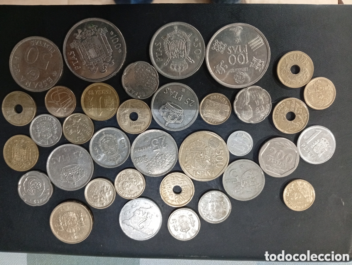 Monedas Juan Carlos I: Conjunto de 35 monedas Juan Carlos I