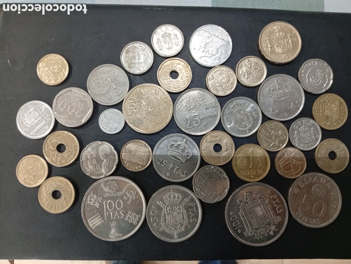 Monedas Juan Carlos I: Conjunto de 35 monedas Juan Carlos I