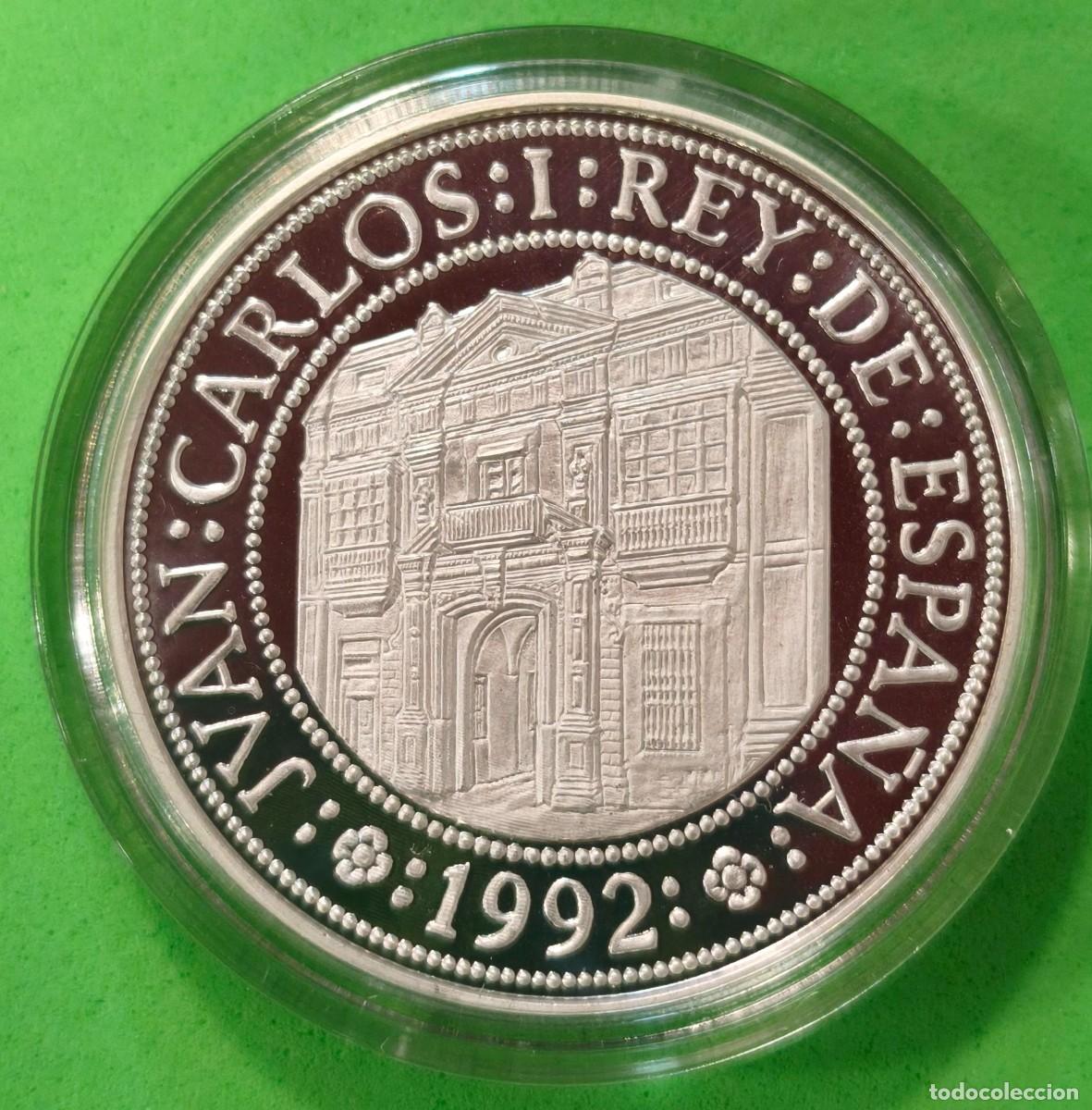 Monedas Juan Carlos I: ESPA&Ntilde;A. A&Ntilde;O 1992. SERIE IV. 5000 PTAS PLATA V CENTENARIO. PESO 54 GR