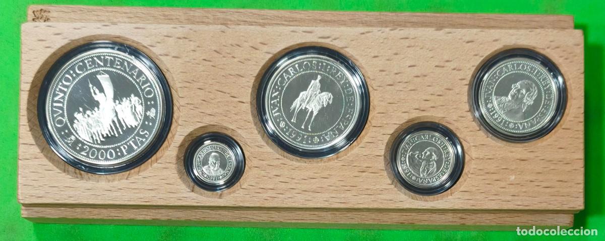 Monedas Juan Carlos I: ESPA&Ntilde;A A&Ntilde;O 1991 SERIE III V CENTENARIO DESCUBRIMIENTO DE AMERICA SERIE DE 5 MONEDAS DE (2000,1000,5