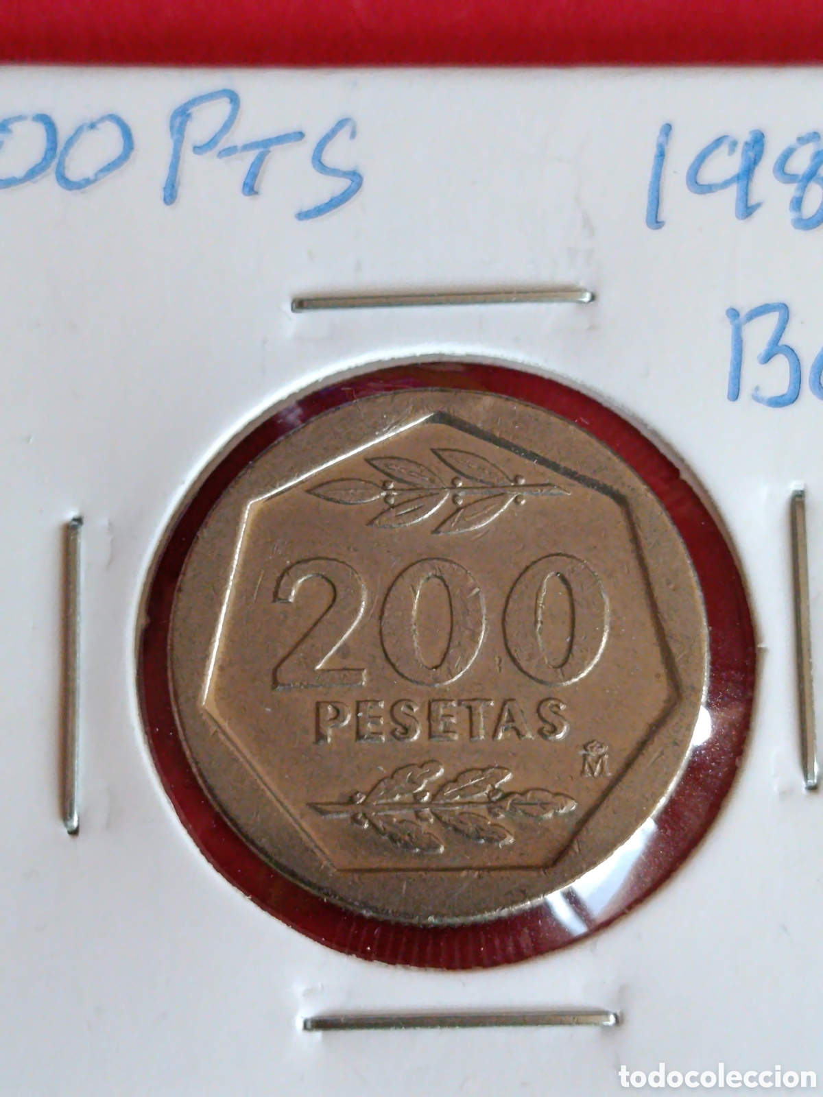 Monedas Juan Carlos I: JUAN CARLOS I. 200 PESETAS DE 1986. BC+