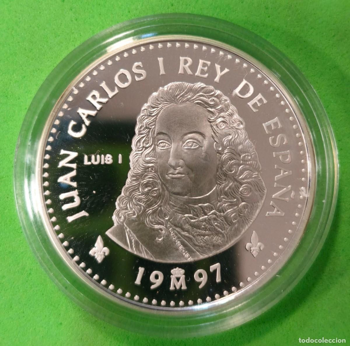 Monedas Juan Carlos I: ESPA&Ntilde;A. A&Ntilde;O 1997. 2000 PTAS PLATA LUIS I. PESO 27 GR
