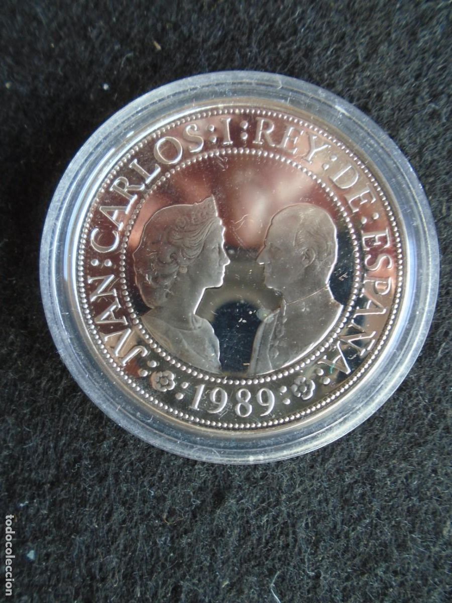Monedas Juan Carlos I: (MO-260501)SERIE 1&ordf; del Quinto Centenario 1989 - Moneda de Plata 2000 PESETAS