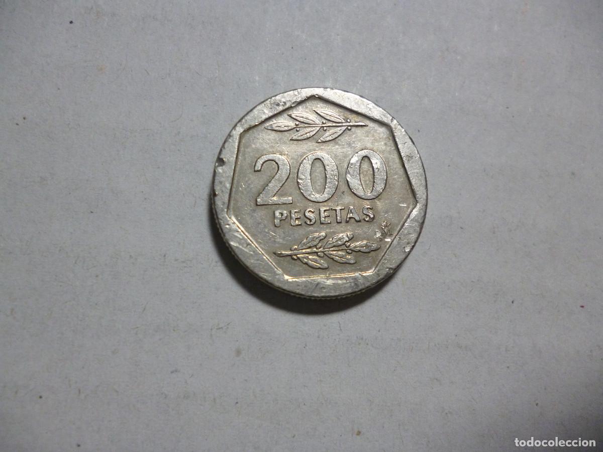 Monedas Juan Carlos I: MONEDA 200 PTS JUAN CARLOS 1986 - ERROR CEROS - EXCESO DE METAL Y CERO DEFORME