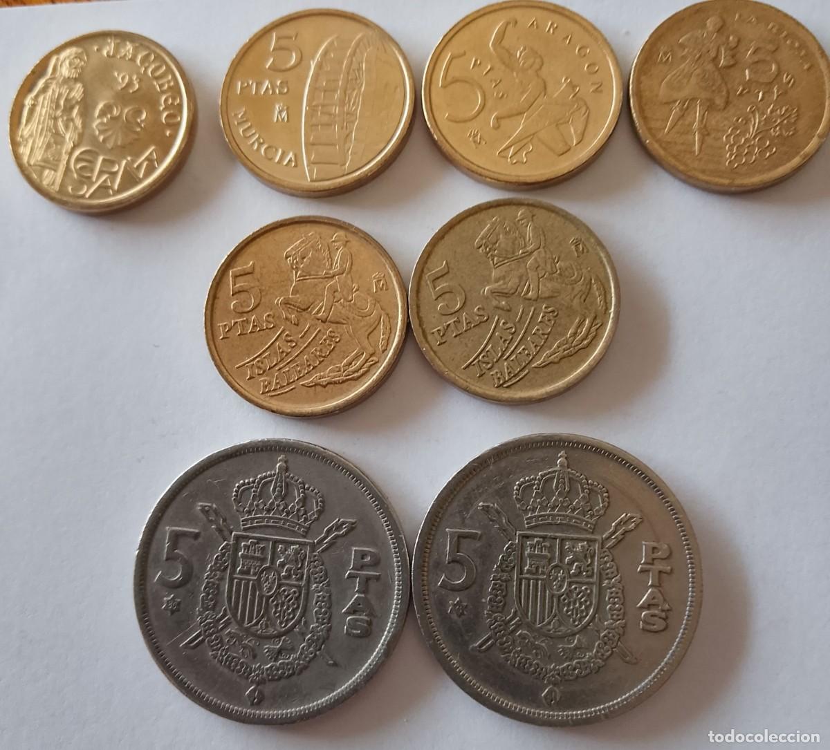 Monedas Juan Carlos I: Lote monedas 5 pesetas. Juan Carlos I