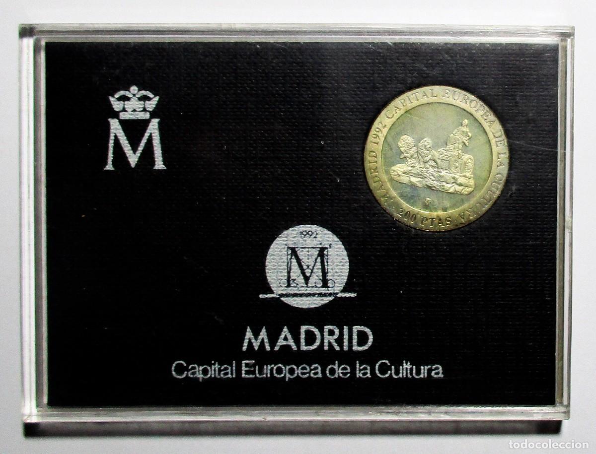 Monedas Juan Carlos I: MADRID CAPITAL DE LA CULTURA EUROPEA, 1992. MONEDA DE 200 PESETAS EN PLATA. LOTE 5679