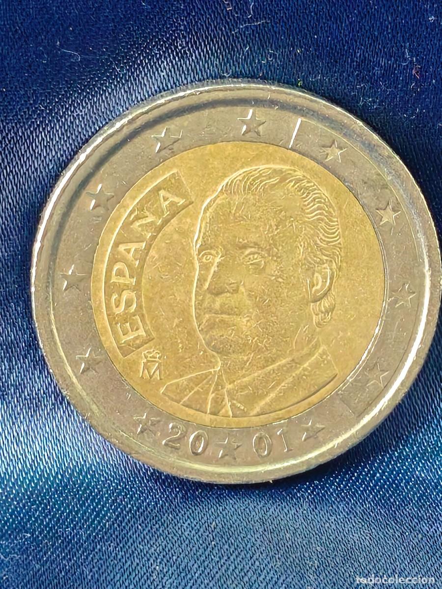 Monedas Juan Carlos I: &iexcl;&iexcl; MONEDA: 2&euro; ESPA&Ntilde;A. (A&Ntilde;O.-2001). CON VARIOS &rdquo;ERRORES.) Circulada. COLECCION. !! C-6.