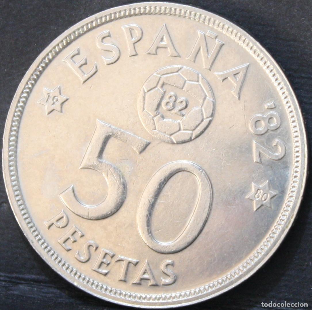 Monedas Juan Carlos I: Moneda de 50 Pesetas de 1980-82 Espa&ntilde;a 82