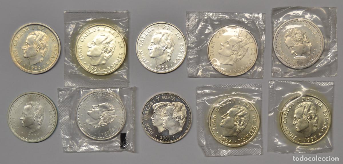 Monedas Juan Carlos I: JUAN CARLOS I - LOTE DE 10 MONEDAS DE 2000 PESETAS DE PLATA DE VARIOS A&Ntilde;OS. LOTE 5683