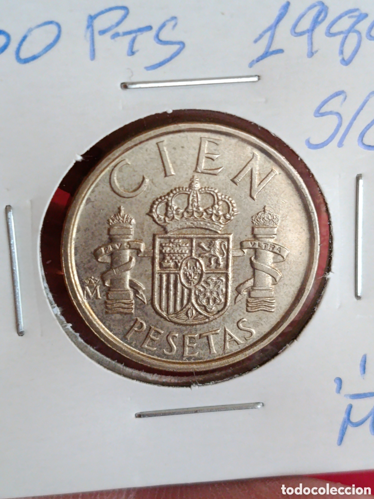 Monedas Juan Carlos I: JUAN CARLOS I. 100 PESETAS DE 1989. S/C.