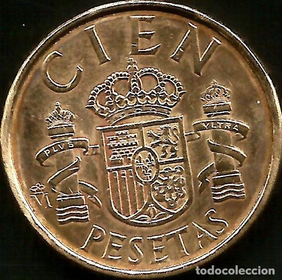 Monedas Juan Carlos I: ESPA&Ntilde;A 1986 - 100 PESETAS LIS ANVERSO - BUSTO GRANDE - KM 826 - CIRCULADA EBC