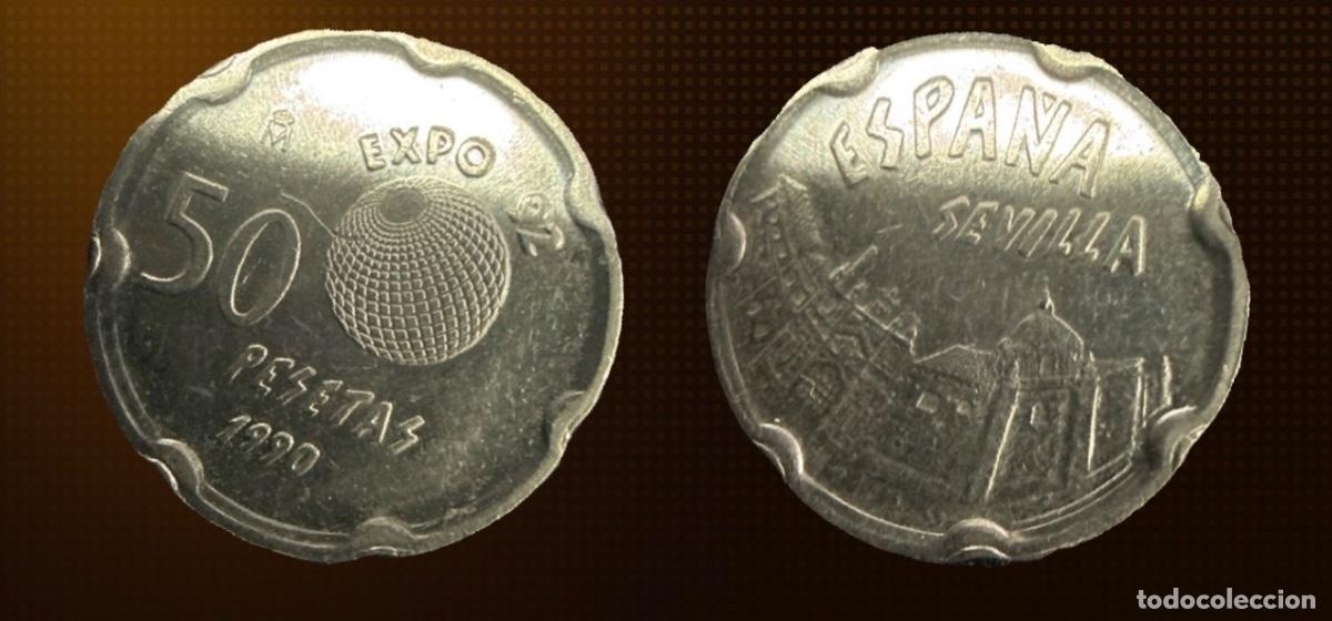 Monedas Juan Carlos I: 50 A EXPO PESETAS 1990 ESPA&Ntilde;A SEVILLA