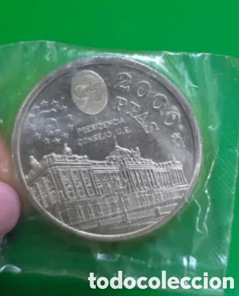 Monedas Juan Carlos I: Moneda plata 2000 pesetas en plata 1995