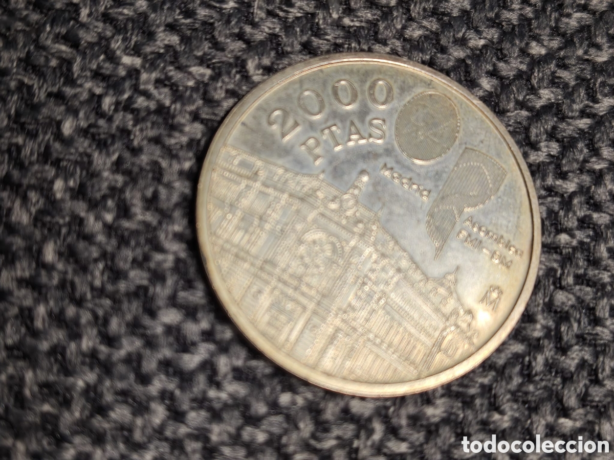 Monedas Juan Carlos I: Moneda plata 2000 pesetas conmemorativa