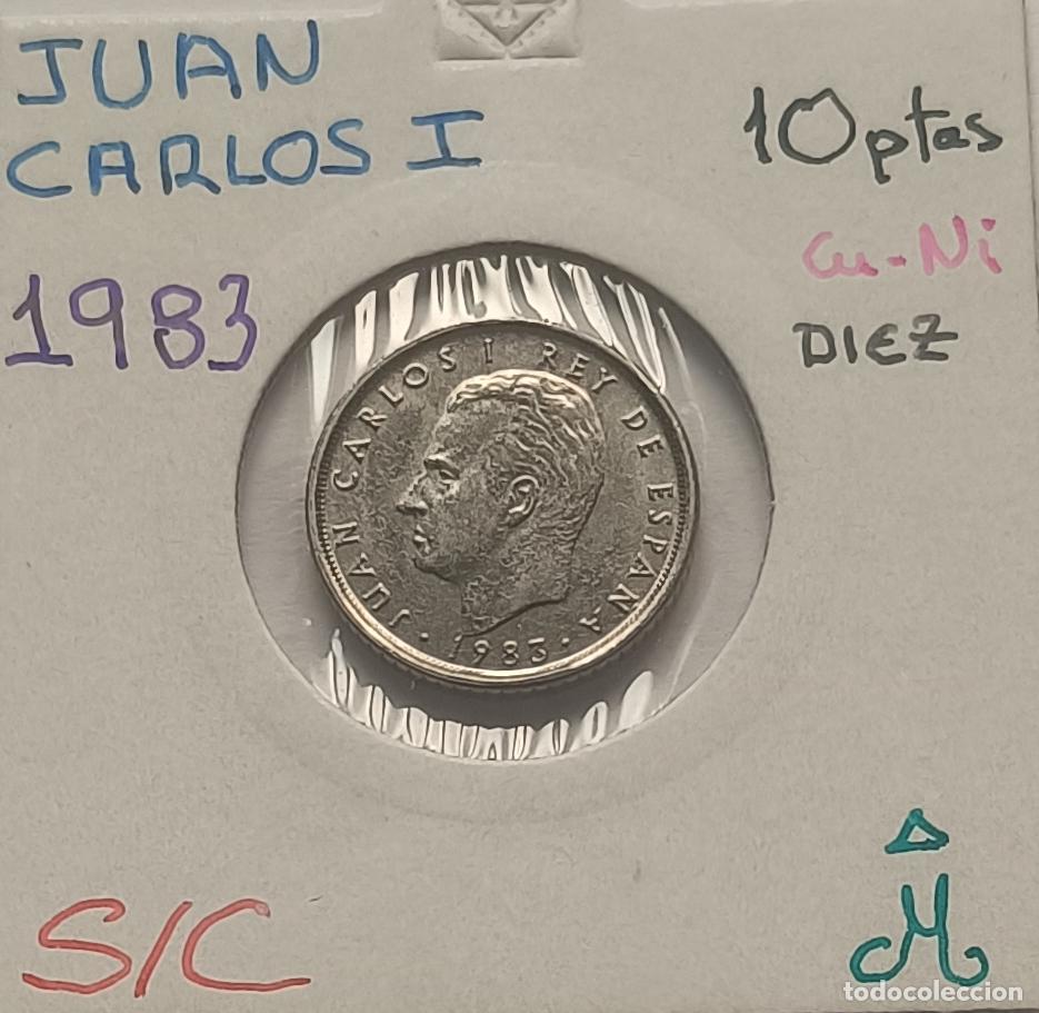 Monedas Juan Carlos I: 10 pesetas 1983, Juan Carlos I, sin circular, S/C, encartonada