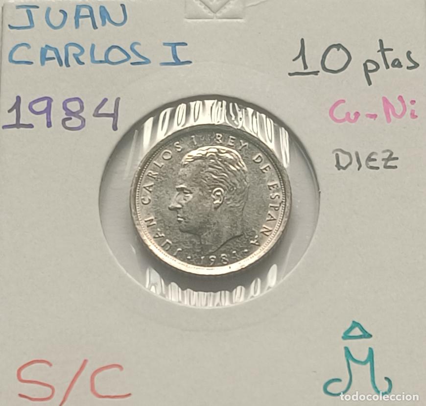 Monedas Juan Carlos I: 10 pesetas 1984, Juan Carlos I, sin circular, S/C, encartonada