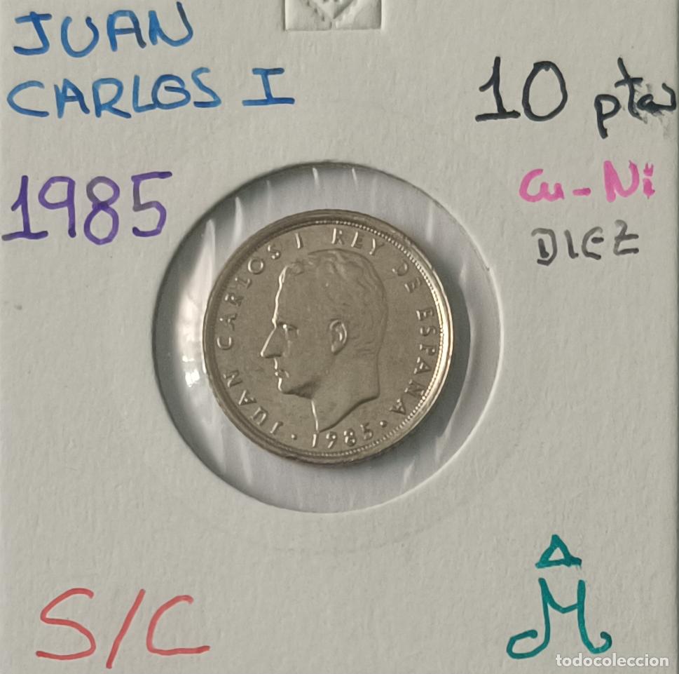 Monedas Juan Carlos I: 10 pesetas 1985, Juan Carlos I, sin circular, S/C, encartonada