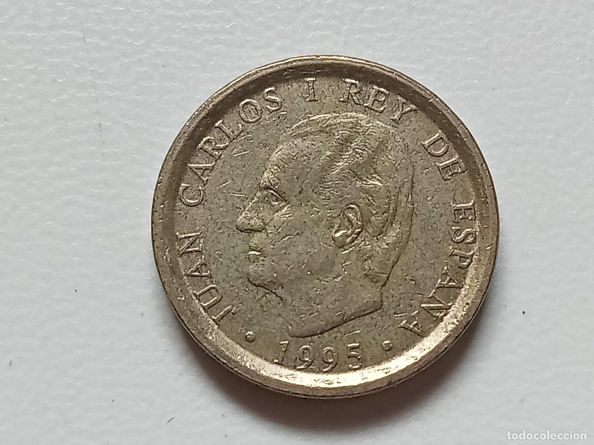 Monedas Juan Carlos I: JUAN CARLOS I 100 PESETAS 1995 LIS HACIA EL ANVERSO MBC+