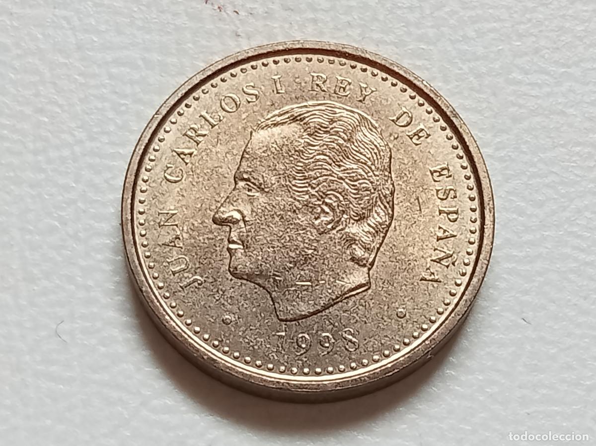 Monedas Juan Carlos I: JUAN CARLOS I 100 PESETAS 1998 LIS HACIA EL ANVERSO EBC+