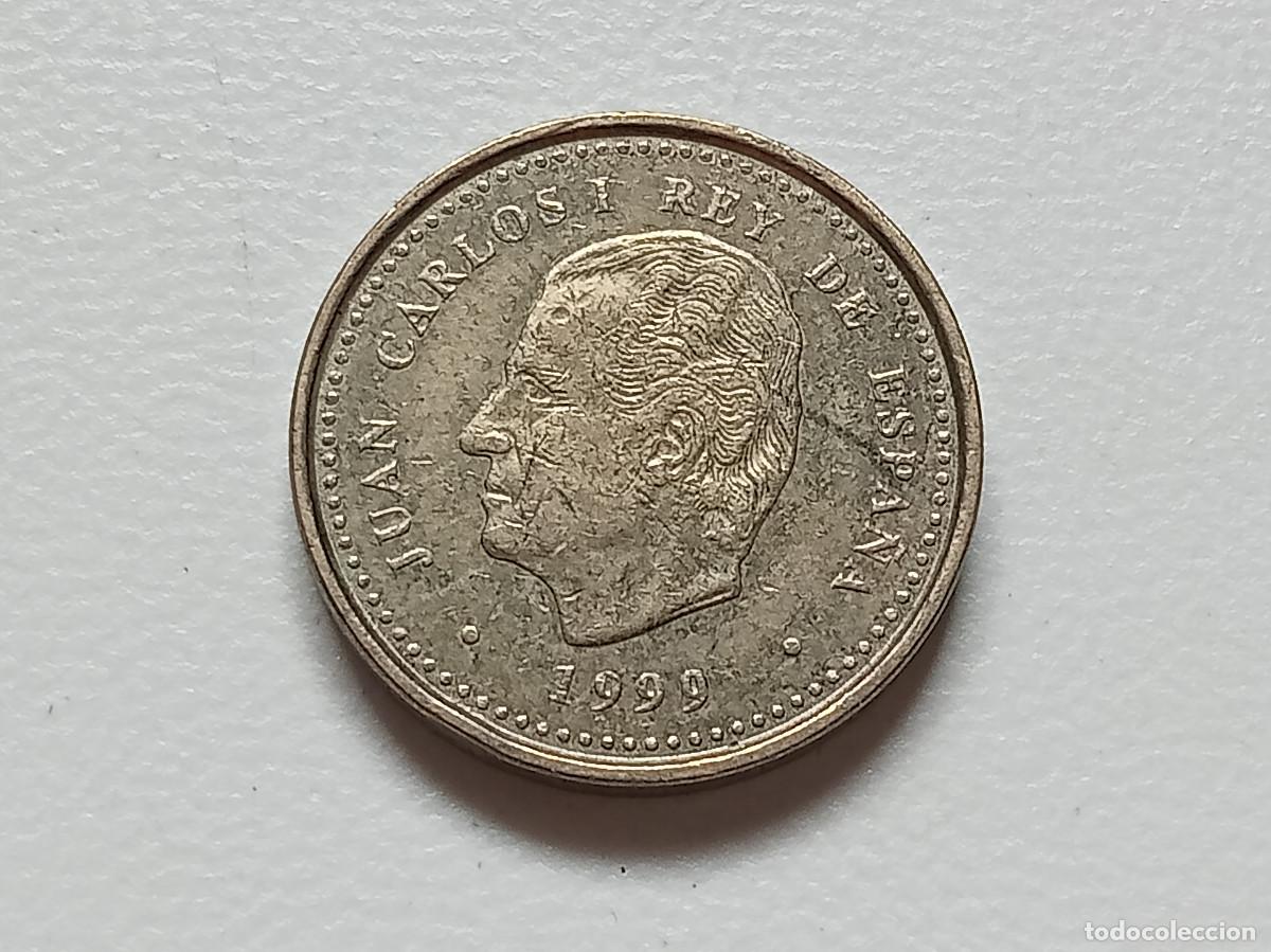 Monedas Juan Carlos I: JUAN CARLOS I 100 PESETAS 1999 LIS HACIA EL REVERSO MBC+