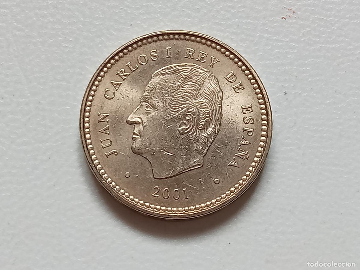 Monedas Juan Carlos I: JUAN CARLOS I 100 PESETAS 2001 LIS HACIA EL ANVERSO SC-