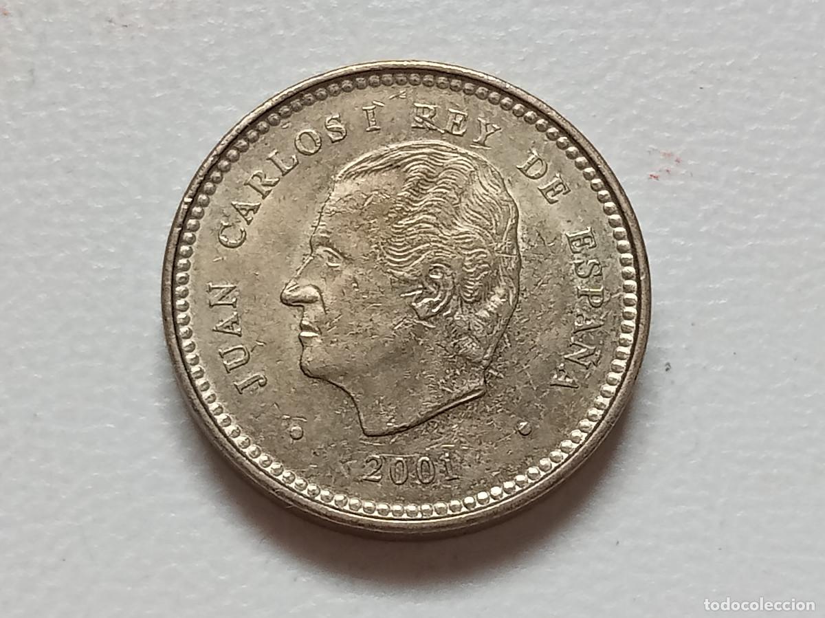 Monedas Juan Carlos I: JUAN CARLOS I 100 PESETAS 2001 LIS HACIA EL ANVERSO EBC-