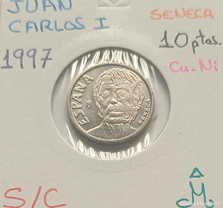 Monedas Juan Carlos I: 10 pesetas 1997, Seneca, Juan Carlos I, sin circular, S/C, encartonada