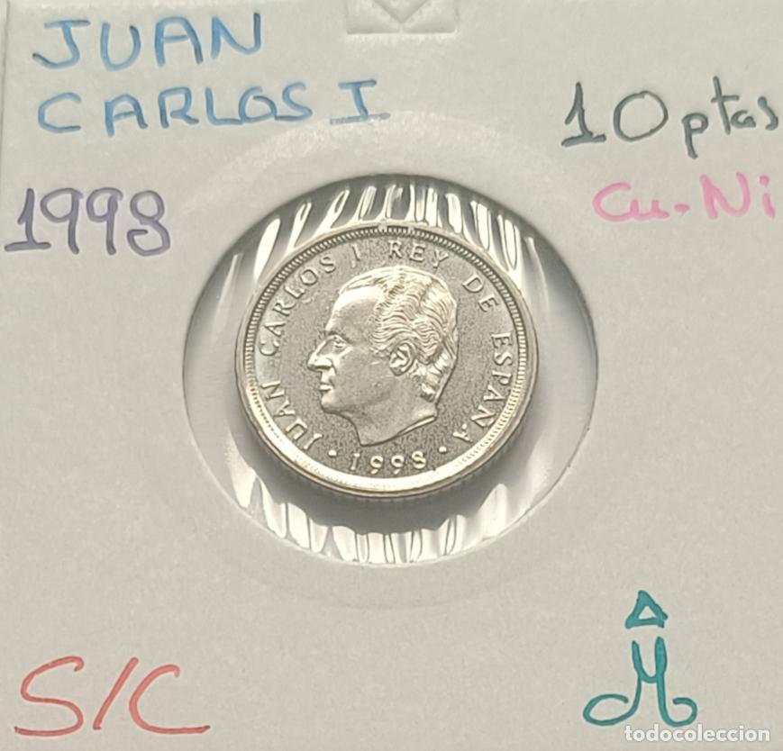 Monedas Juan Carlos I: 10 pesetas 1998, Juan Carlos I, sin circular, S/C, encartonada