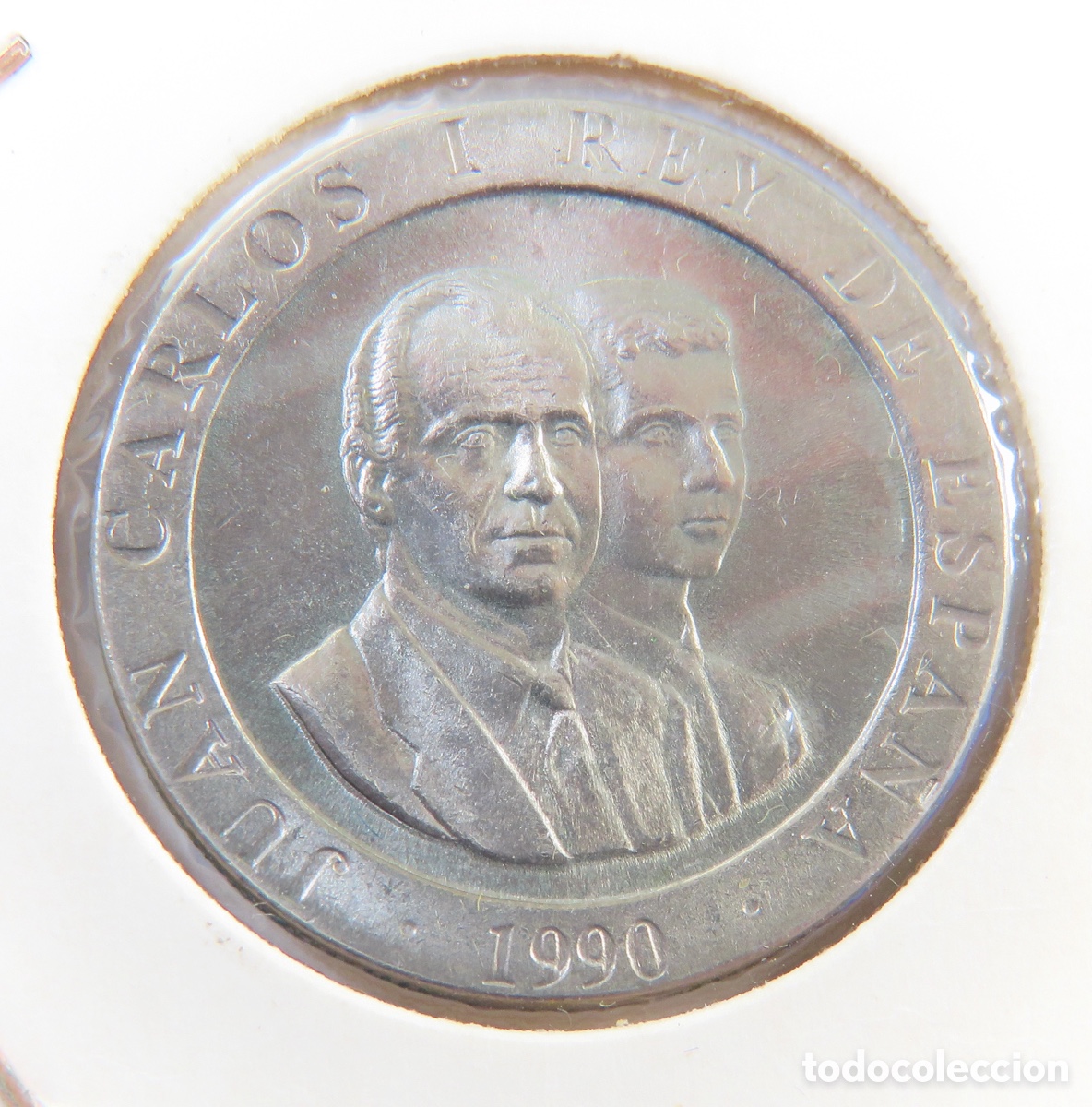 Monedas Juan Carlos I: Moneda de 200 Pesetas 1990 SC Encartonada ,Cibeles Juan Carlos I