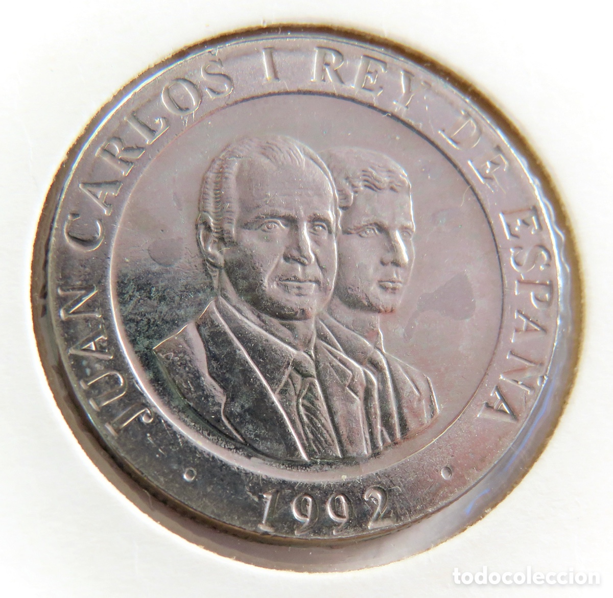 Monedas Juan Carlos I: Moneda de 200 Pesetas 1992 Portadores de Antorcha SC Encartonada