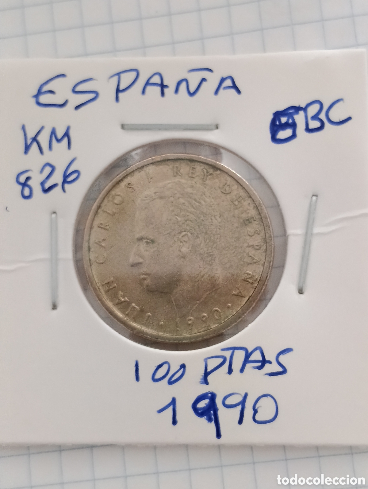 Moedas Juan Carlos I: Espa&ntilde;a cien pesetas 1990 ebc Juan Carlos I