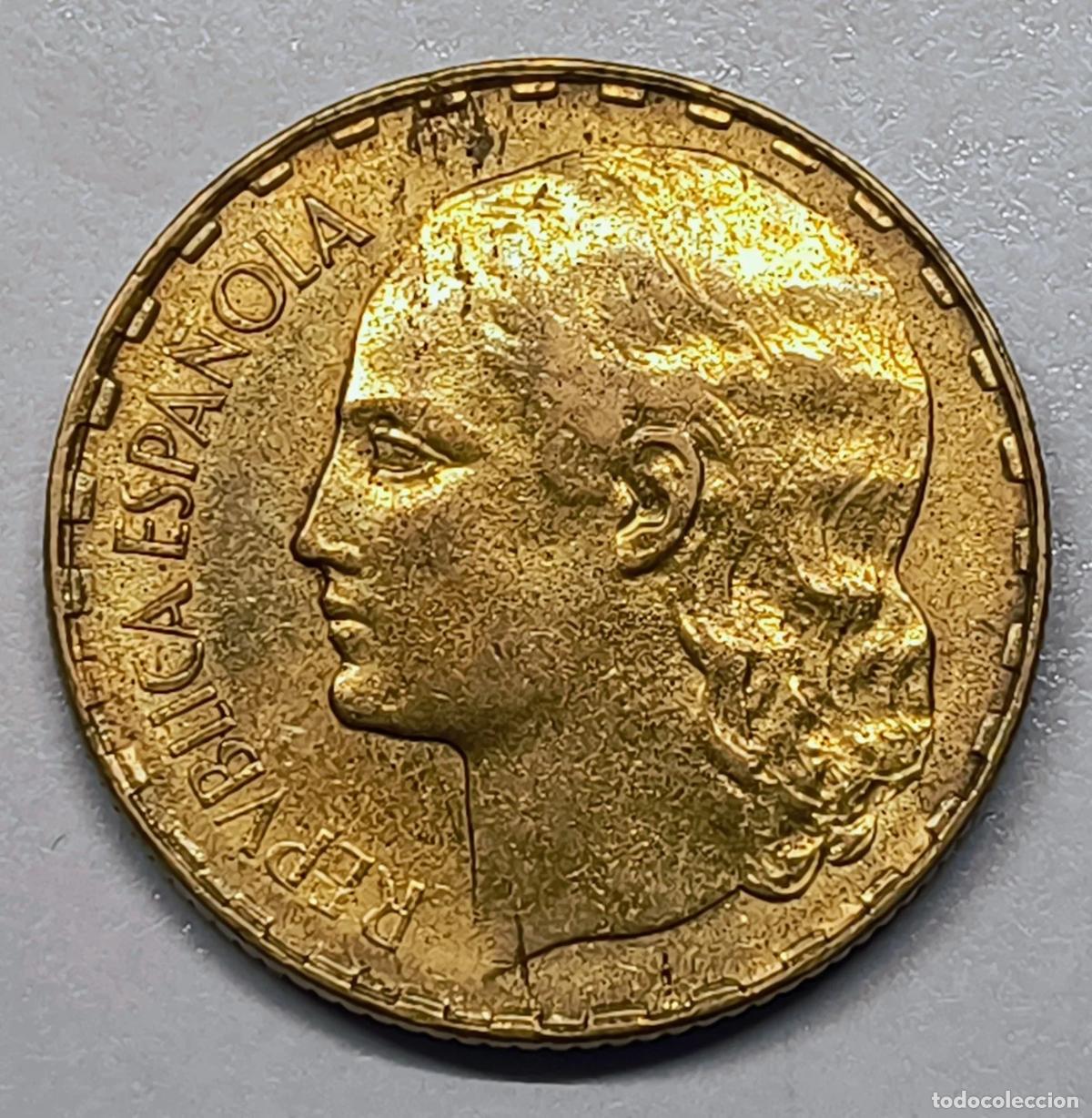 Monedas Juan Carlos I: 1 Peseta 1937 Segunda Rep&uacute;blica Rubia